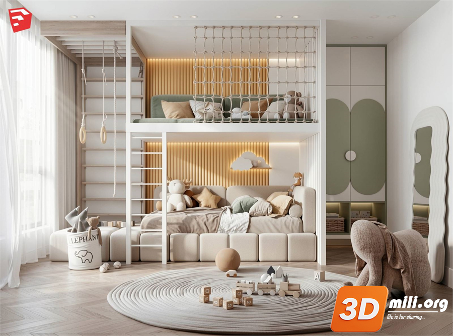Children Room Scenes Skp FIles 